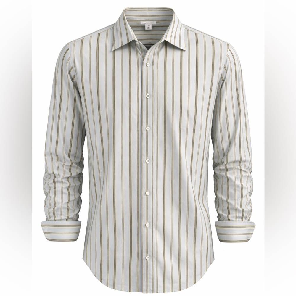 Banana Republic Men's Striped Button Down Shirt Large 16–16.5